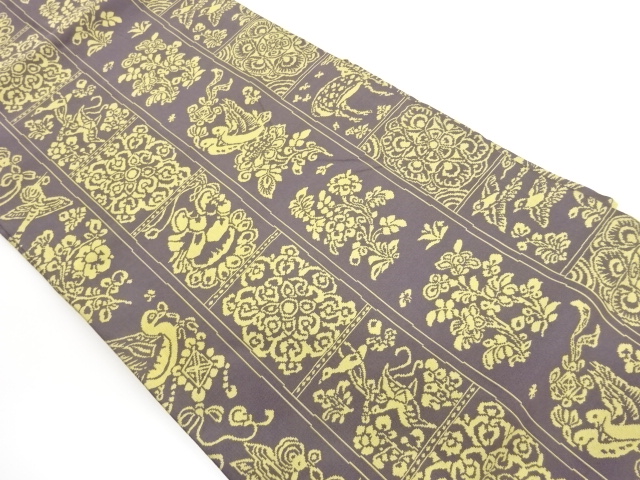 JAPANESE KIMONO / STRIPE / FLOWER PATTERN / FLOWER / BIRD PATTERN WEAV